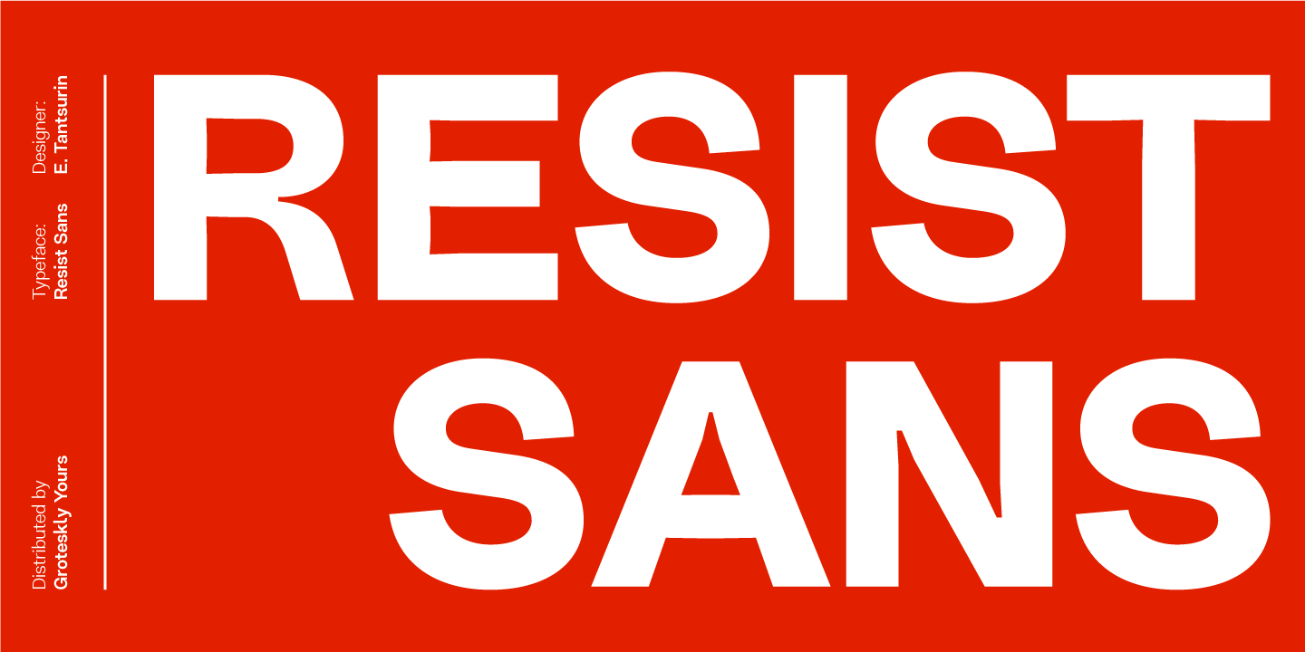 フォント Resist Sans